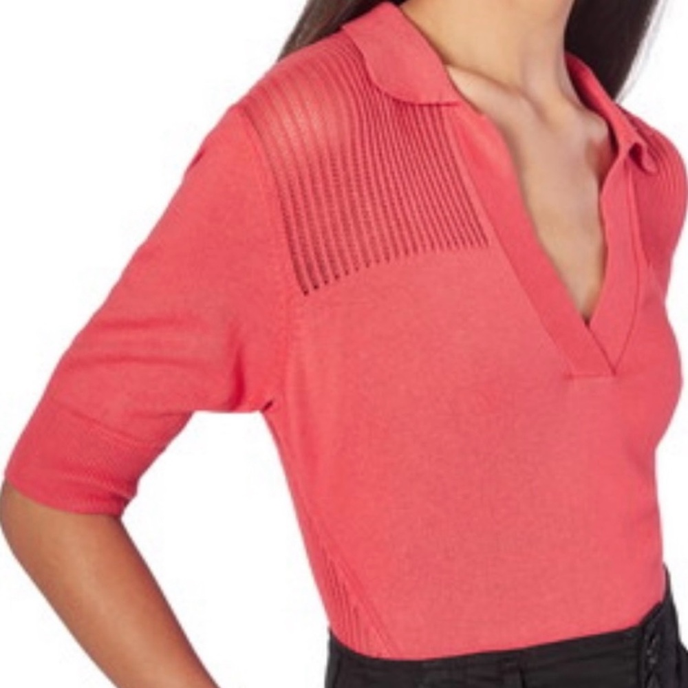 Joie Dorota Knit Short Sleeve Sweater. Size S - Picture 7 of 7